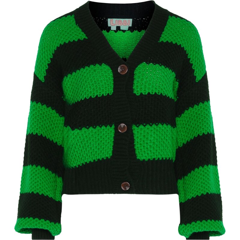 Libbi Kardigán zelená / čierna 65868972