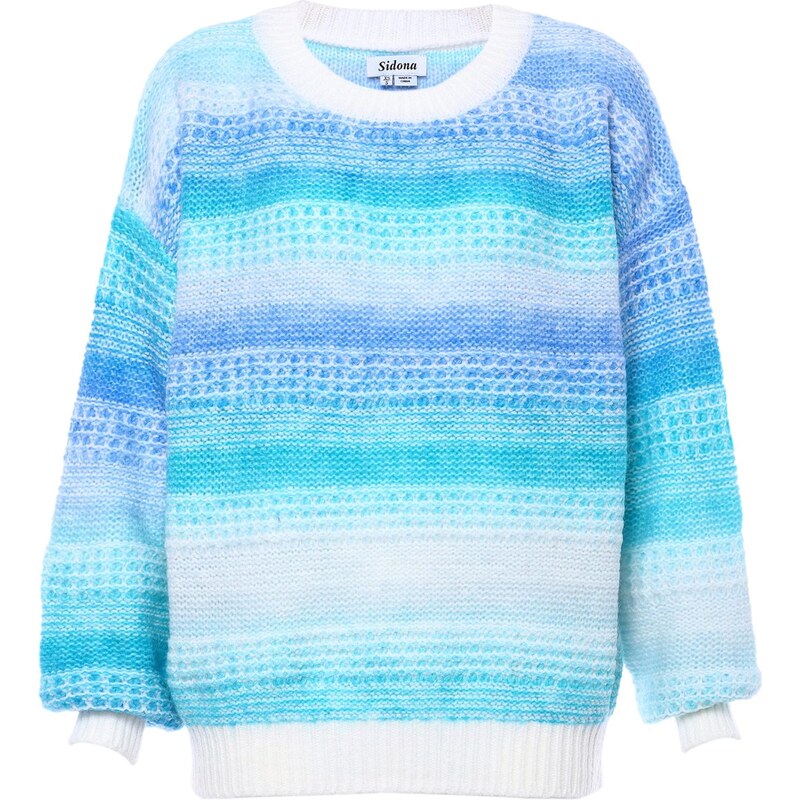 Sidona Sveter modrá / azúrová / vodová / biela 65868971