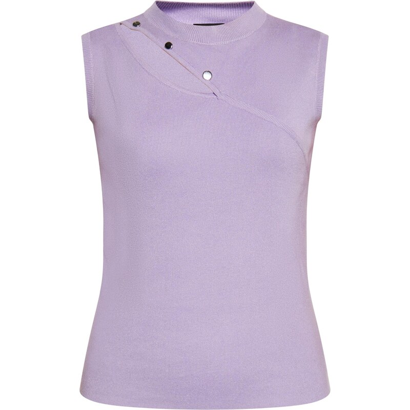 NAEMI Vyšívaný top levanduľová / strieborná 65872163