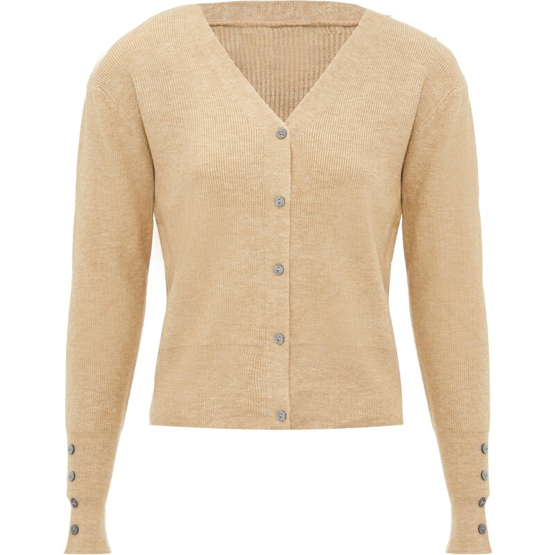 leo basics Kardigán béžová melírovaná 65872997