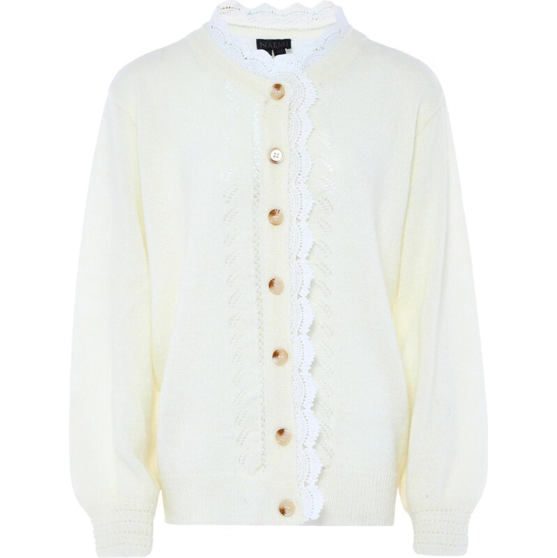 NAEMI Kardigán biela / biela ako vlna 65869221