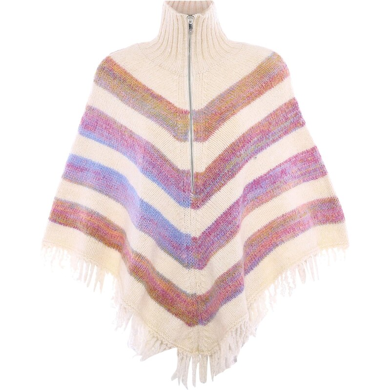 ebeeza Pelerína hnedá / fialová / biela ako vlna 65871194