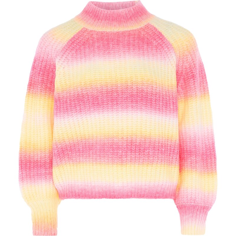 Sidona Sveter žltá / ružová / biela 65869256