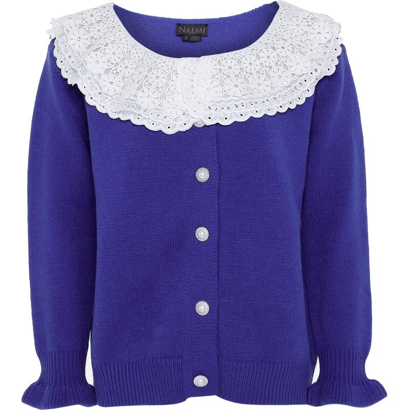 NAEMI Kardigán kobaltovomodrá / biela ako vlna 65868876