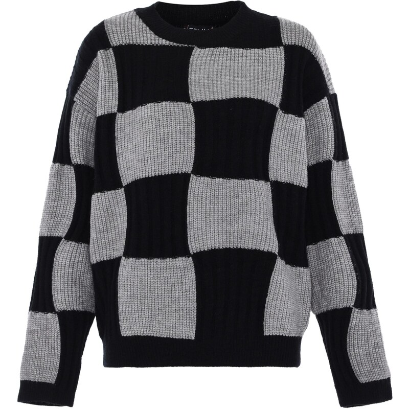 FENIA Sveter sivá / čierna 65869605