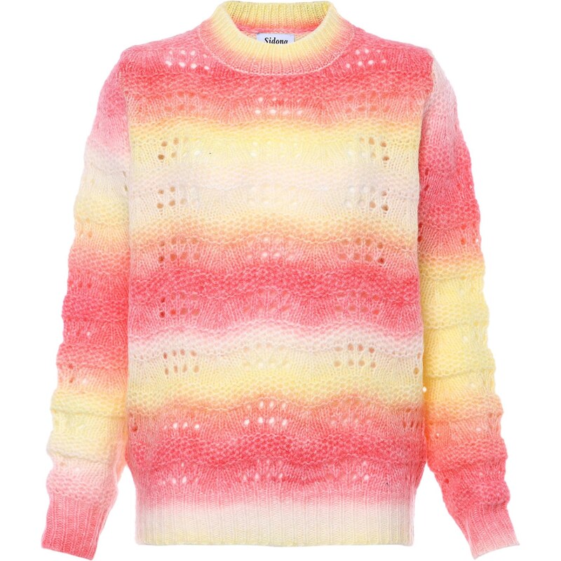 Sidona Sveter žltá / ružová / biela 65869124