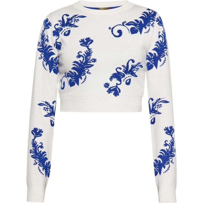 ebeeza Sveter modrá / biela ako vlna 65871831