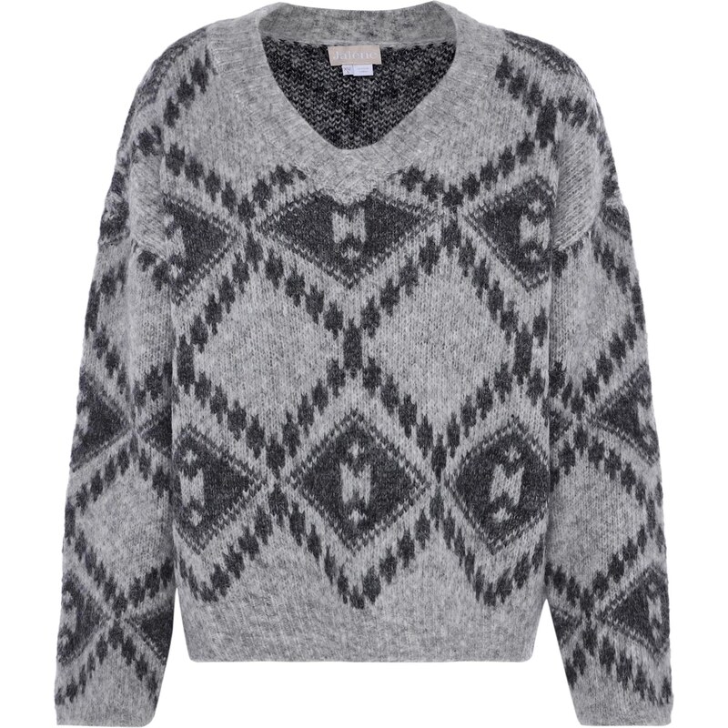 Jalene Sveter tmavosivá / sivá melírovaná 65869626