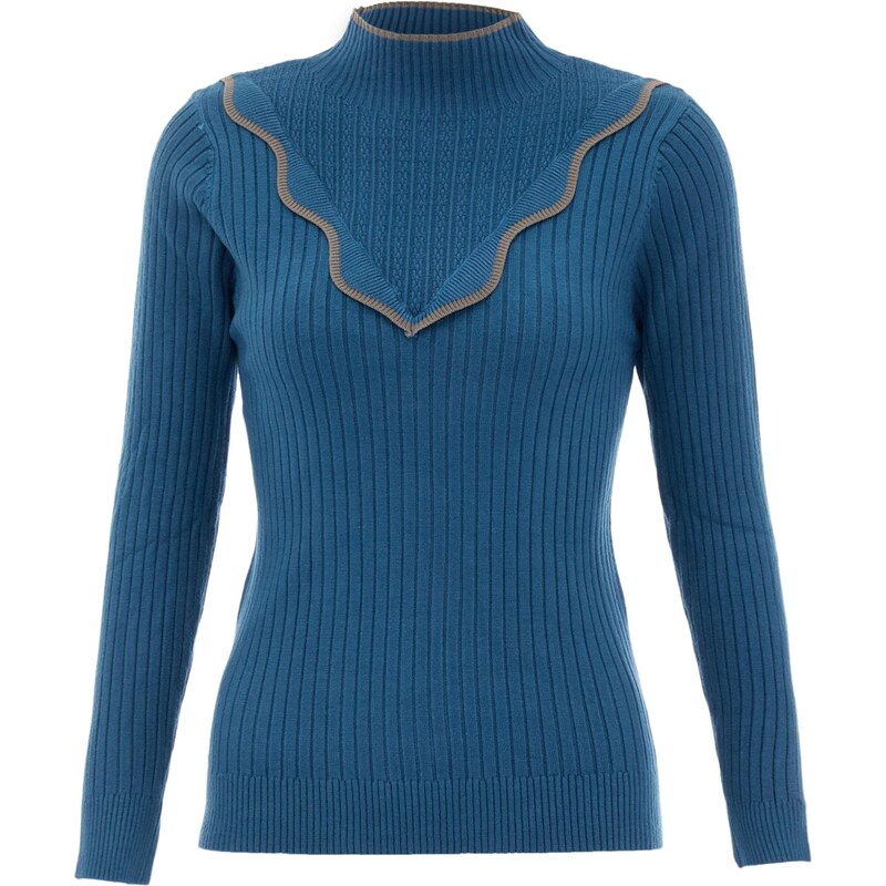 NALLY Sveter námornícka modrá / sivá 65869595