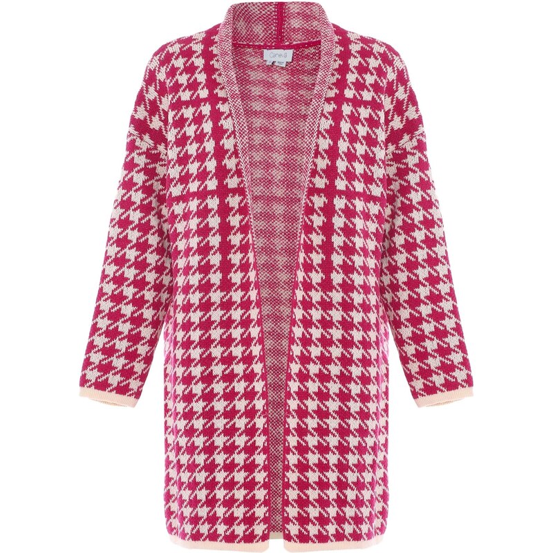 caneva Kardigán ružová / biela ako vlna 65869569