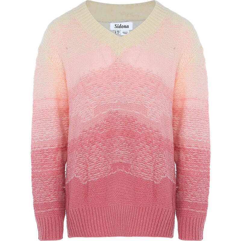 Sidona Sveter žltá / ružová 65869570