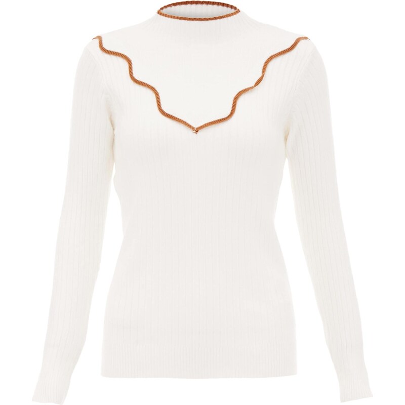 NALLY Sveter červená / biela ako vlna 65869554