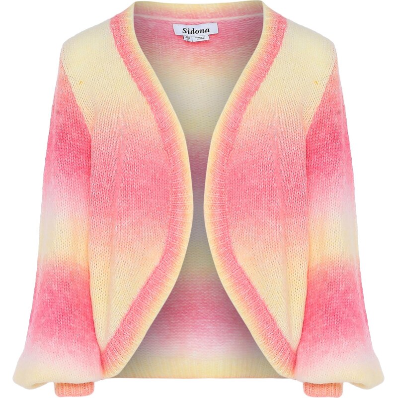 Sidona Kardigán žltá / ružová 65869584
