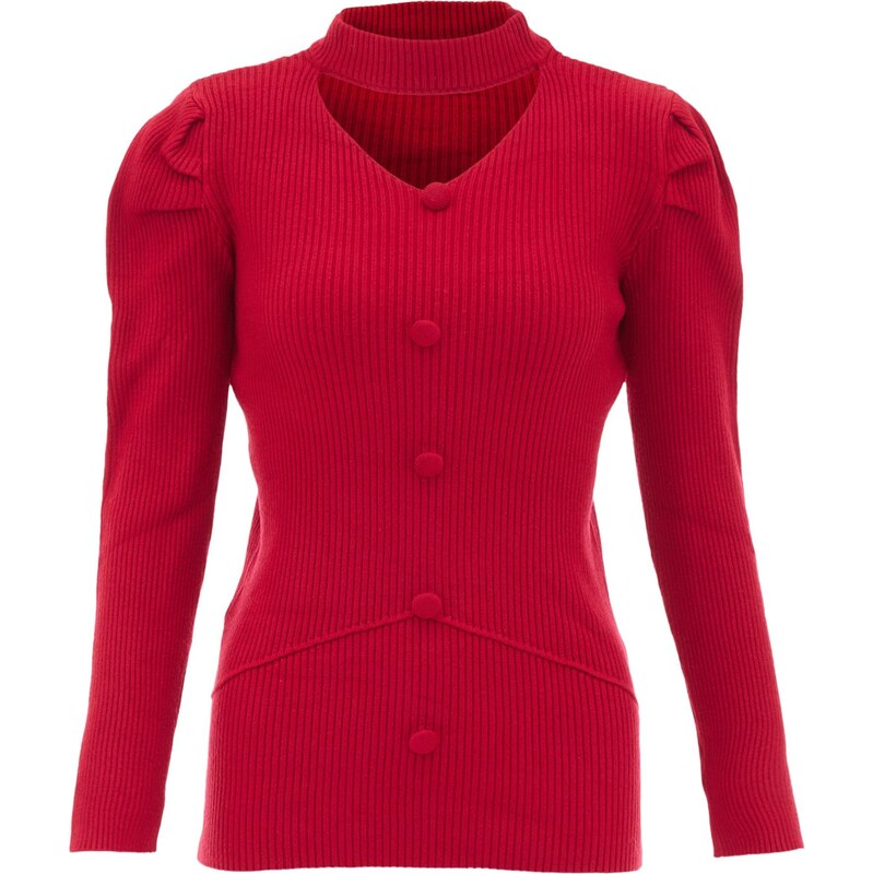 caneva Sveter ohnivo červená 65869556