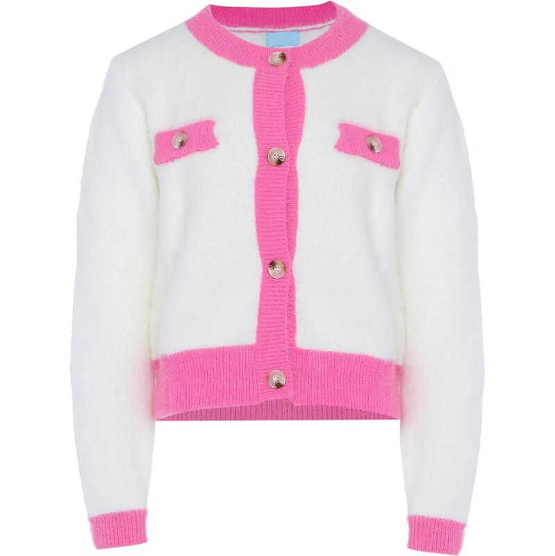 Poomi Kardigán ružová / biela 65869564