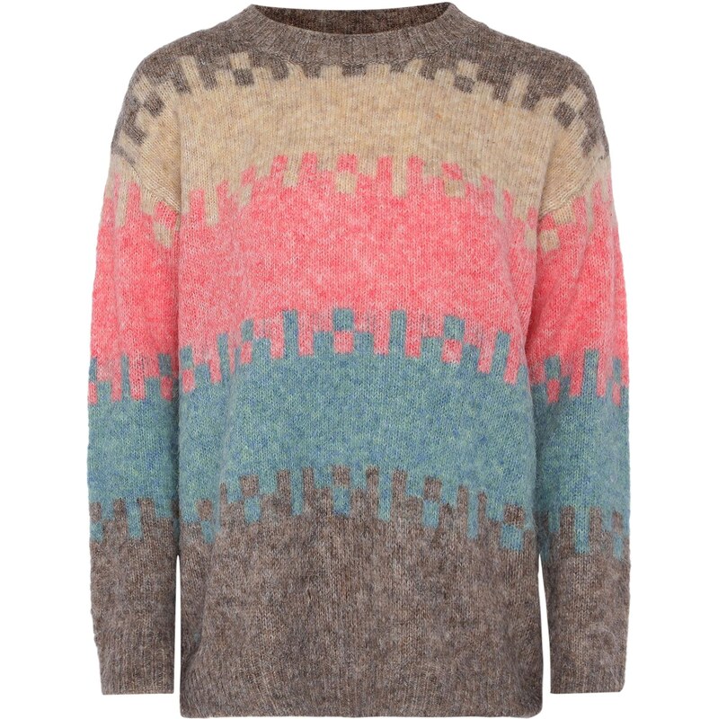 Jalene Sveter béžová / modrosivá / hnedá melírovaná / svetloružová 65869576