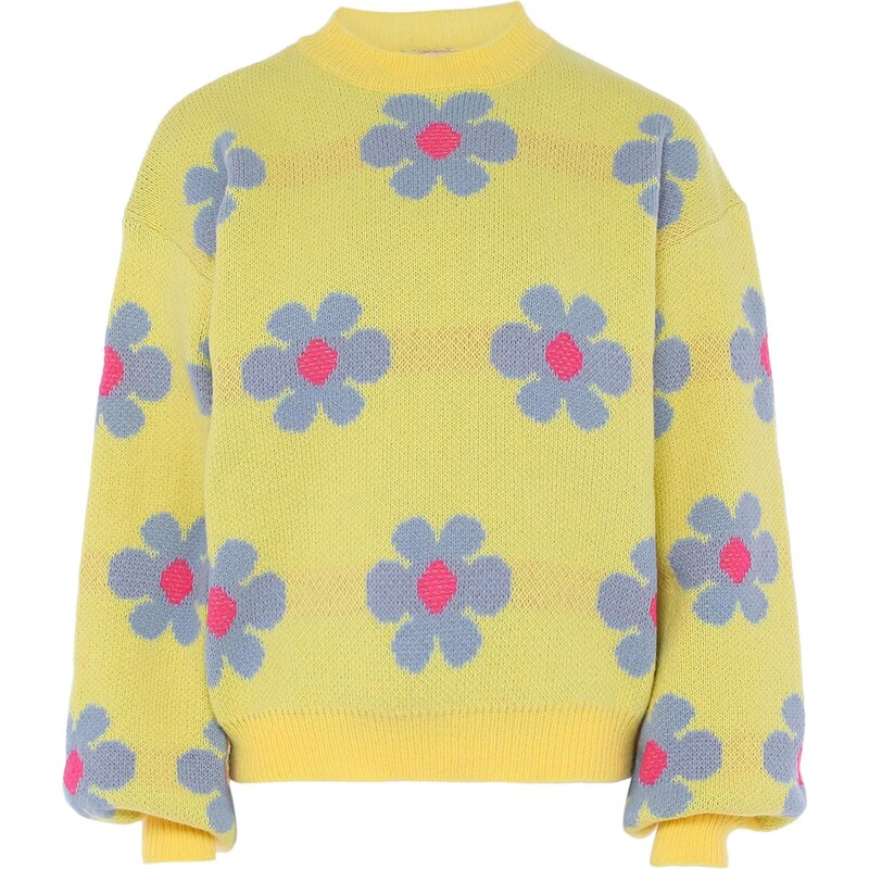 Sookie Sveter dymovo modrá / žltá / ružová 65869195