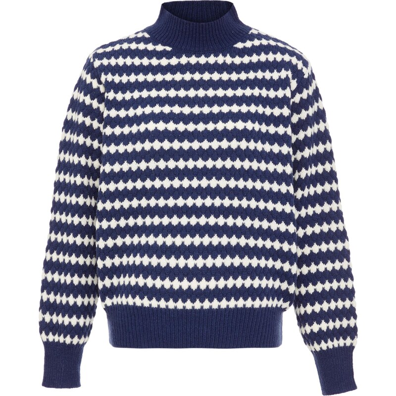 FENIA Sveter námornícka modrá / biela 65870527