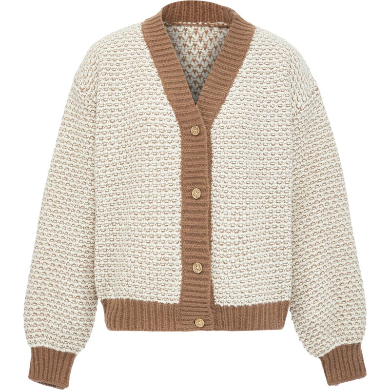 Jalene Kardigán svetlobéžová / brokátová 65870503