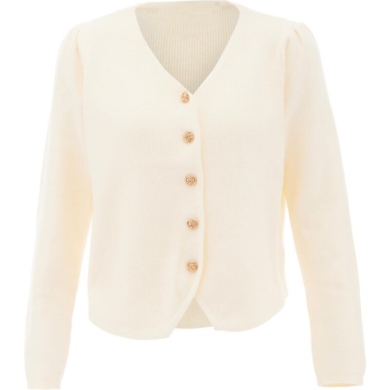 NAEMI Kardigán biela ako vlna 65870580