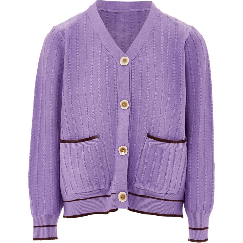 NALLY Kardigán levanduľová / čierna 65869838