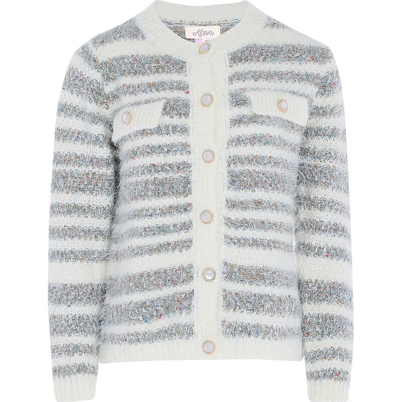 aleva Kardigán vodová / oranžová / červená / biela ako vlna 65869261