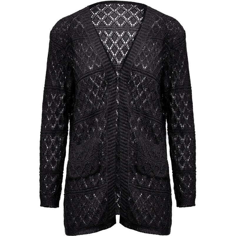SANIKA Kardigán čierna melírovaná 65869979