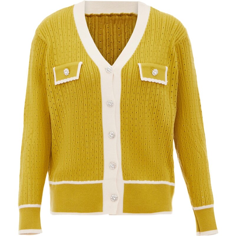 NALLY Kardigán béžová / horčicová 65870058