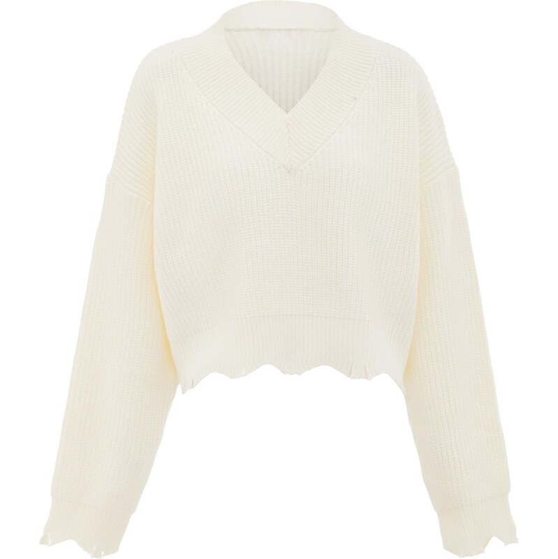 Gaya Sveter biela ako vlna 65870951