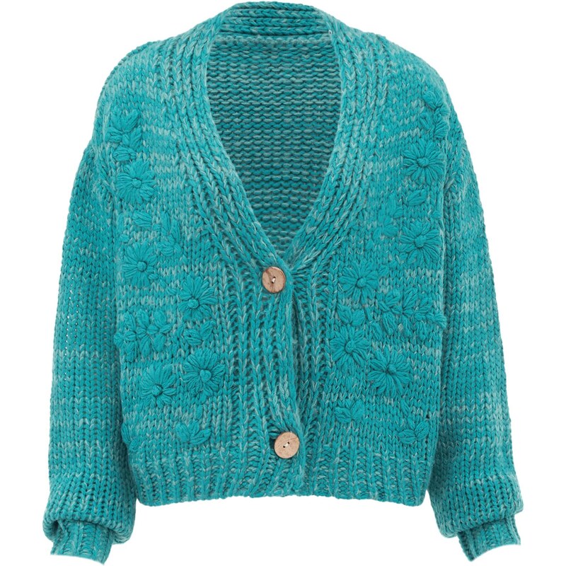 ebeeza Kardigán modrozelená 65870956