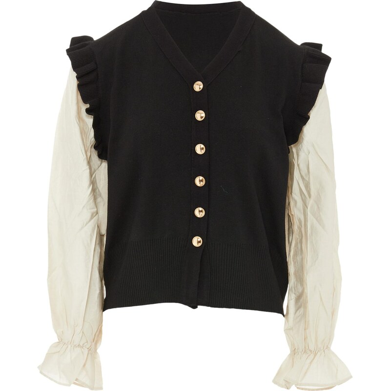 NAEMI Kardigán nebielená / čierna 65869461