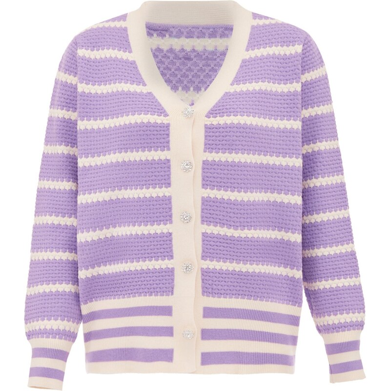 SANIKA Kardigán nebielená / levanduľová 65869473