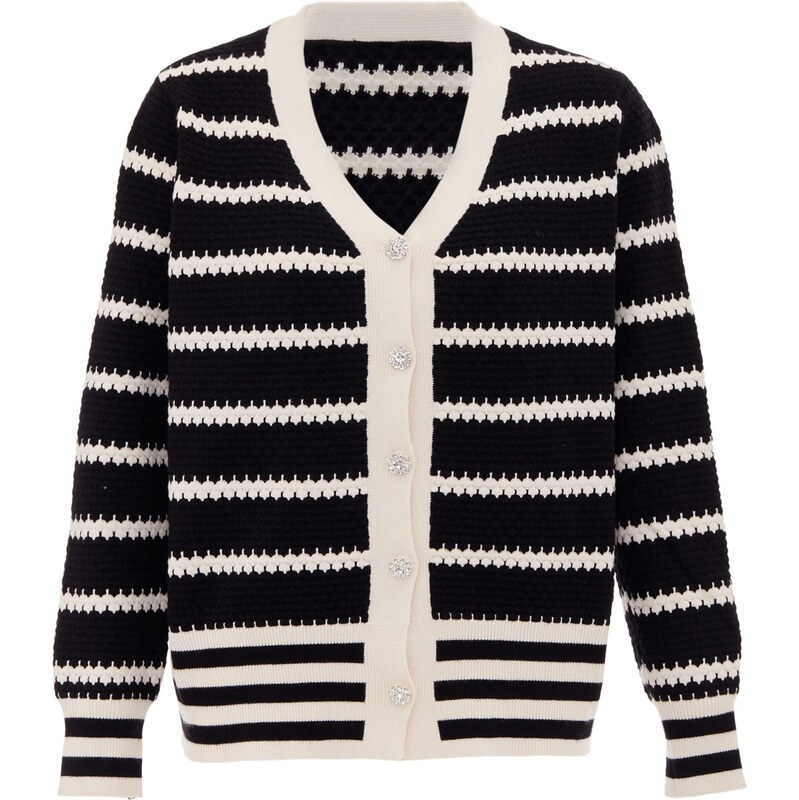 CHANI Kardigán béžová / čierna 65869469