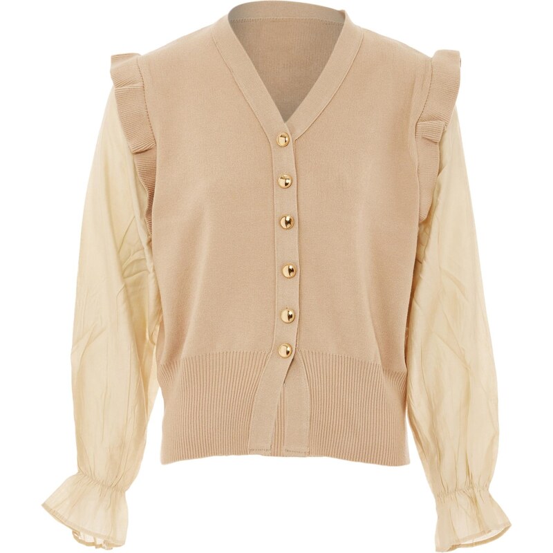 NAEMI Kardigán béžová 65869444