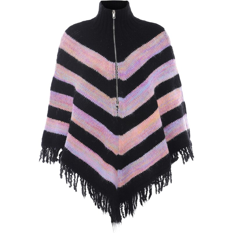 ebeeza Pelerína fialová / ružová / čierna 65871196