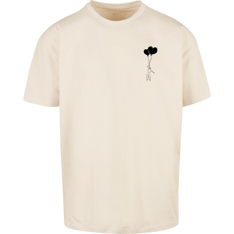 Merchcode Tričko Love In The Air piesková / čierna 65871206
