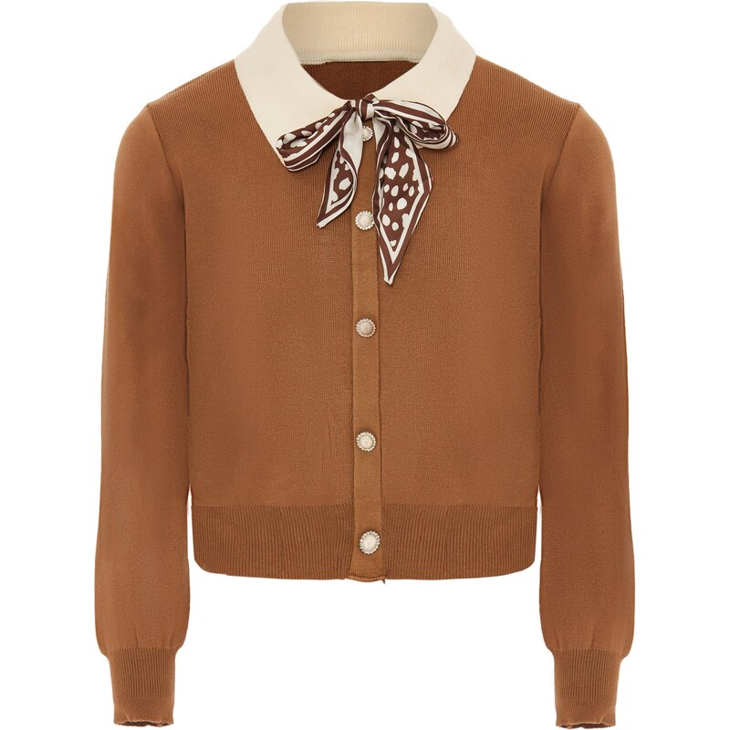 NAEMI Kardigán béžová / hnedá 65870324