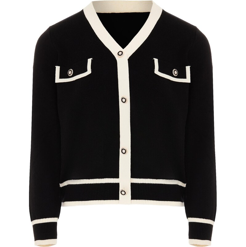 NAEMI Kardigán čierna / biela 65870334