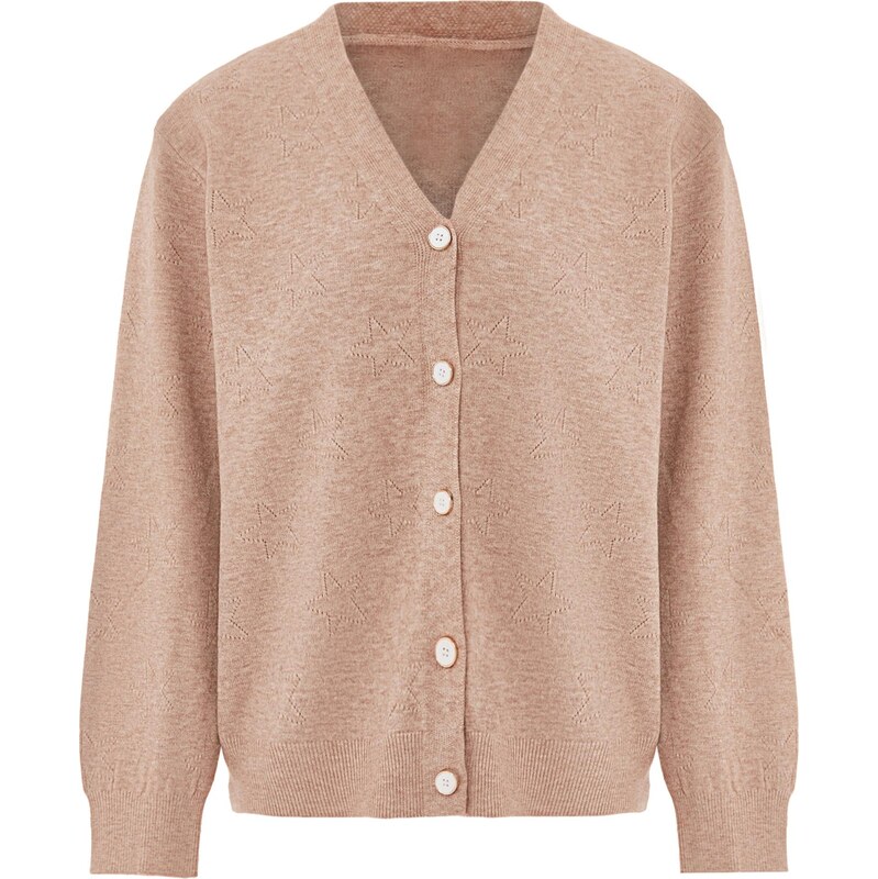 aleva Kardigán béžová melírovaná 65870311