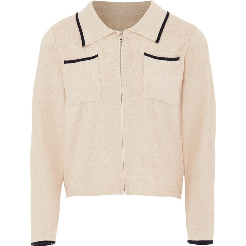 NAEMI Kardigán béžová / čierna 65870332