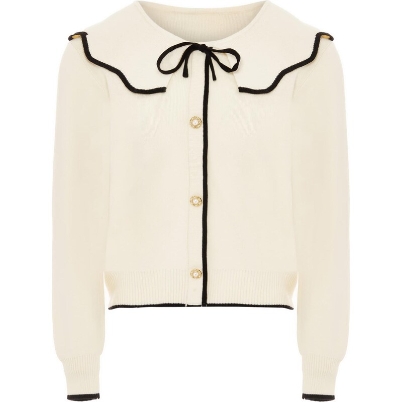 NAEMI Kardigán béžová / čierna 65870288