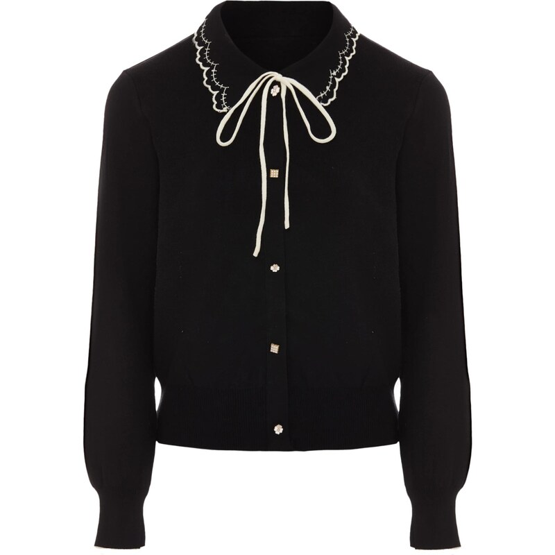 NAEMI Kardigán béžová / čierna 65870282