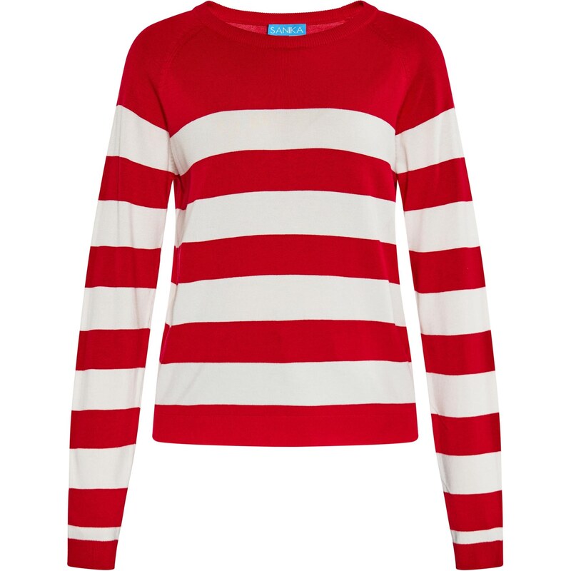 SANIKA Sveter červená / biela 65871499