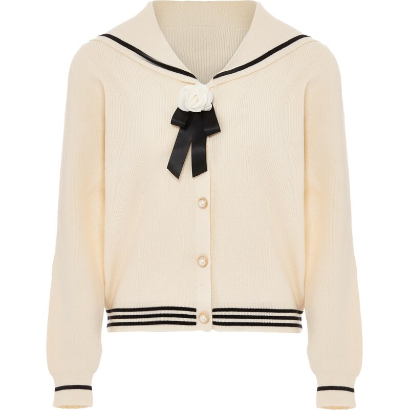 NAEMI Kardigán béžová / čierna 65870333