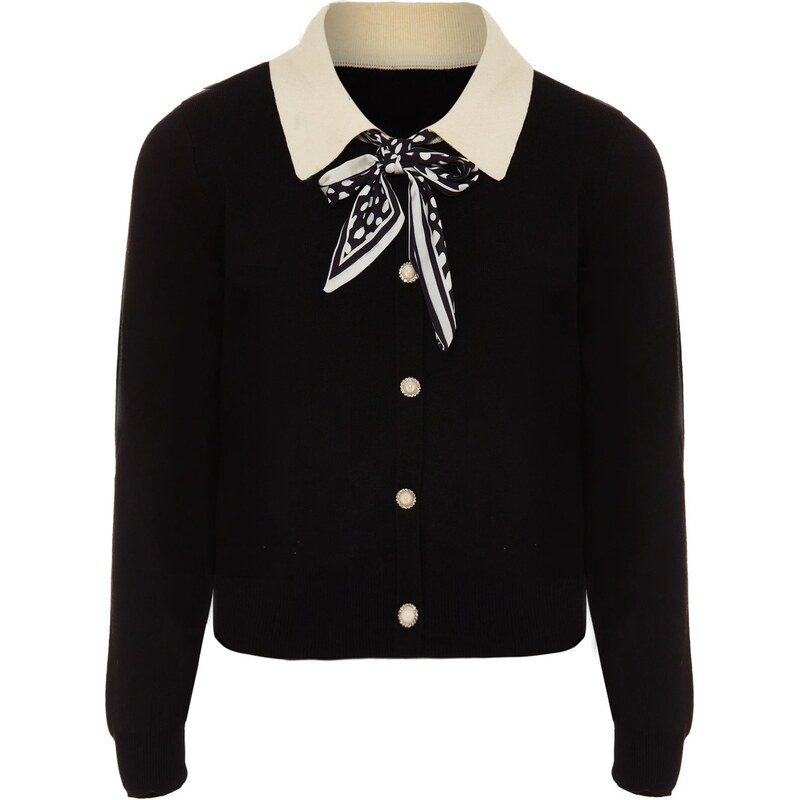 NAEMI Kardigán krémová / čierna 65870313