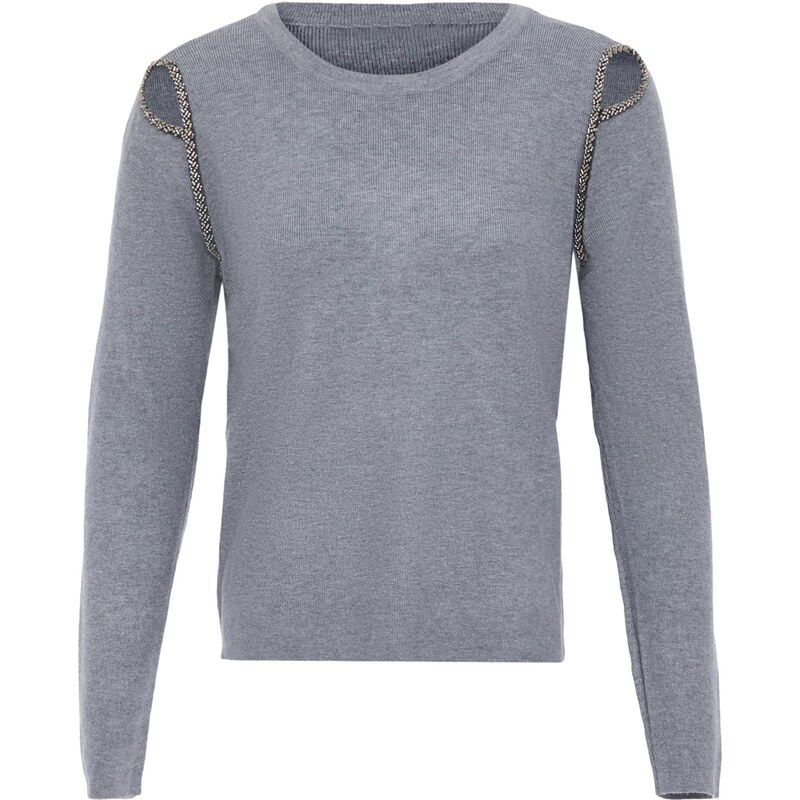 NAEMI Sveter sivá / tmavosivá 65870290