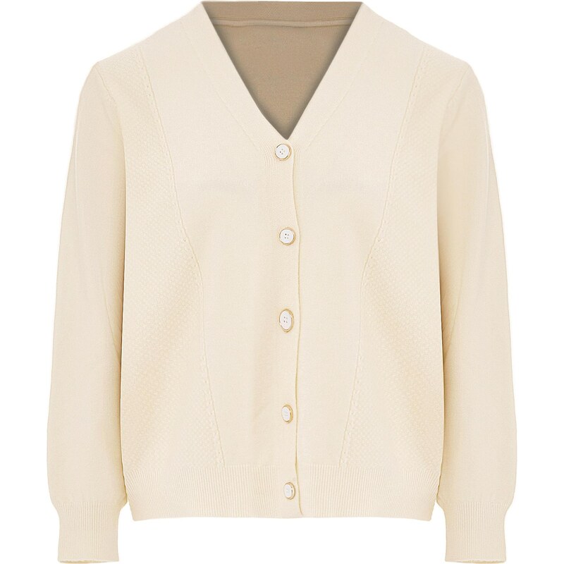 SANIKA Kardigán biela ako vlna 65870284