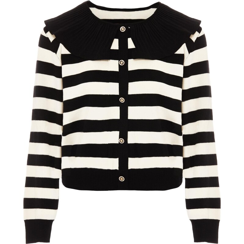 NAEMI Kardigán zlatá / čierna / biela 65870370