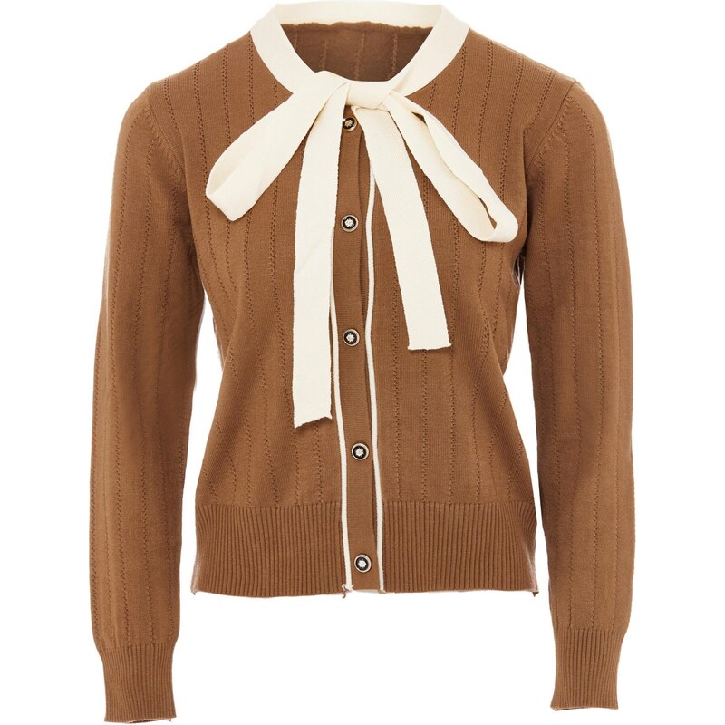 NAEMI Kardigán béžová / karamelová 65870403