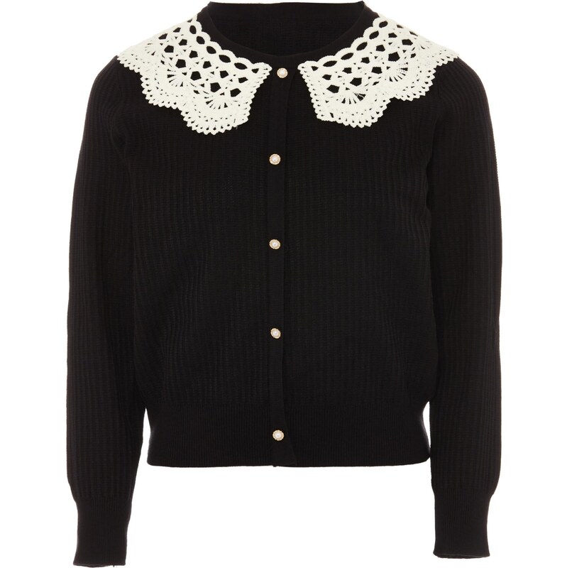 NAEMI Kardigán čierna / šedobiela 65870390